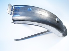 Hinterradkotflügel-Klappstück einzeln, mit Scharnier und Strebe