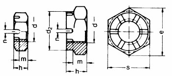 Kronenmutter flach M14x1,5