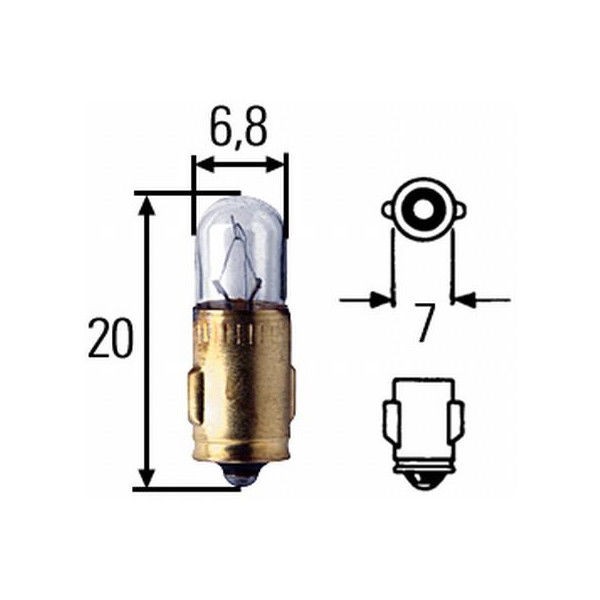 Kugellampe 6V/1,2W